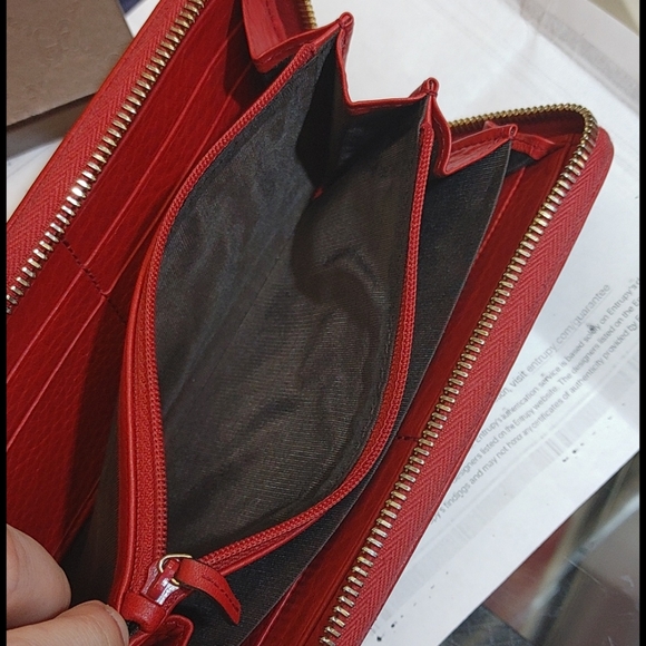 ❤️SOLD❤️ Red Gucci😍GG Zippy Wallet Organizer with Box - Picture 14 of 15